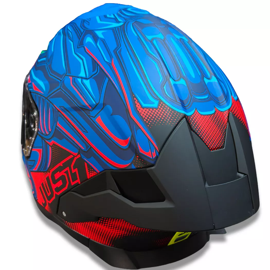 Casco Just 1 - STR - Titan - Azul/Rojo - Imagen 5