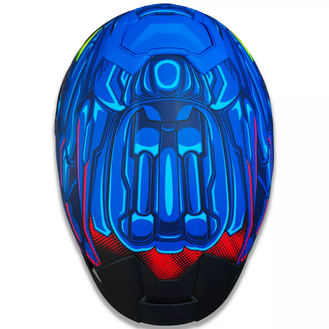Casco Just 1 - STR - Titan - Azul/Rojo - Imagen 4