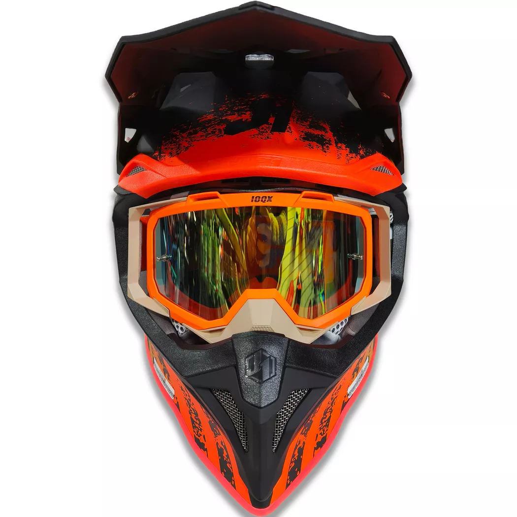 Casco Just1 Storm J39 + Antiparra - Naranja/Negro - Imagen 3