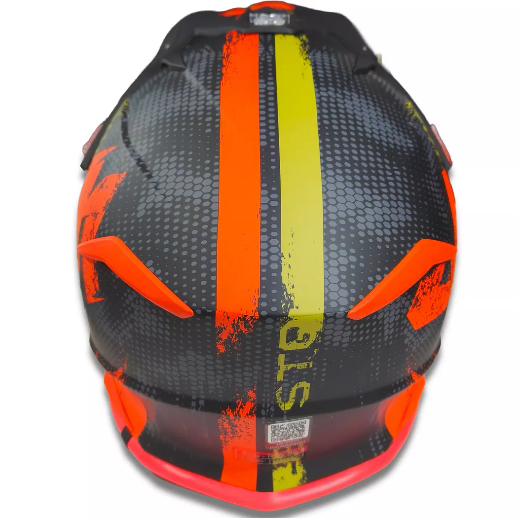 Casco Just1 Storm J39 + Antiparra - Naranja/Negro - Imagen 4