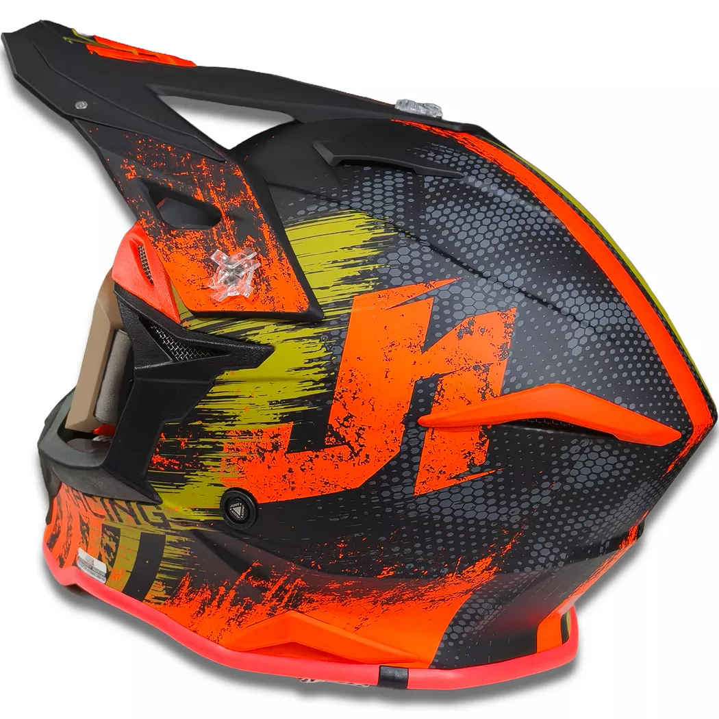 Casco Just1 Storm J39 + Antiparra - Naranja/Negro - Imagen 5
