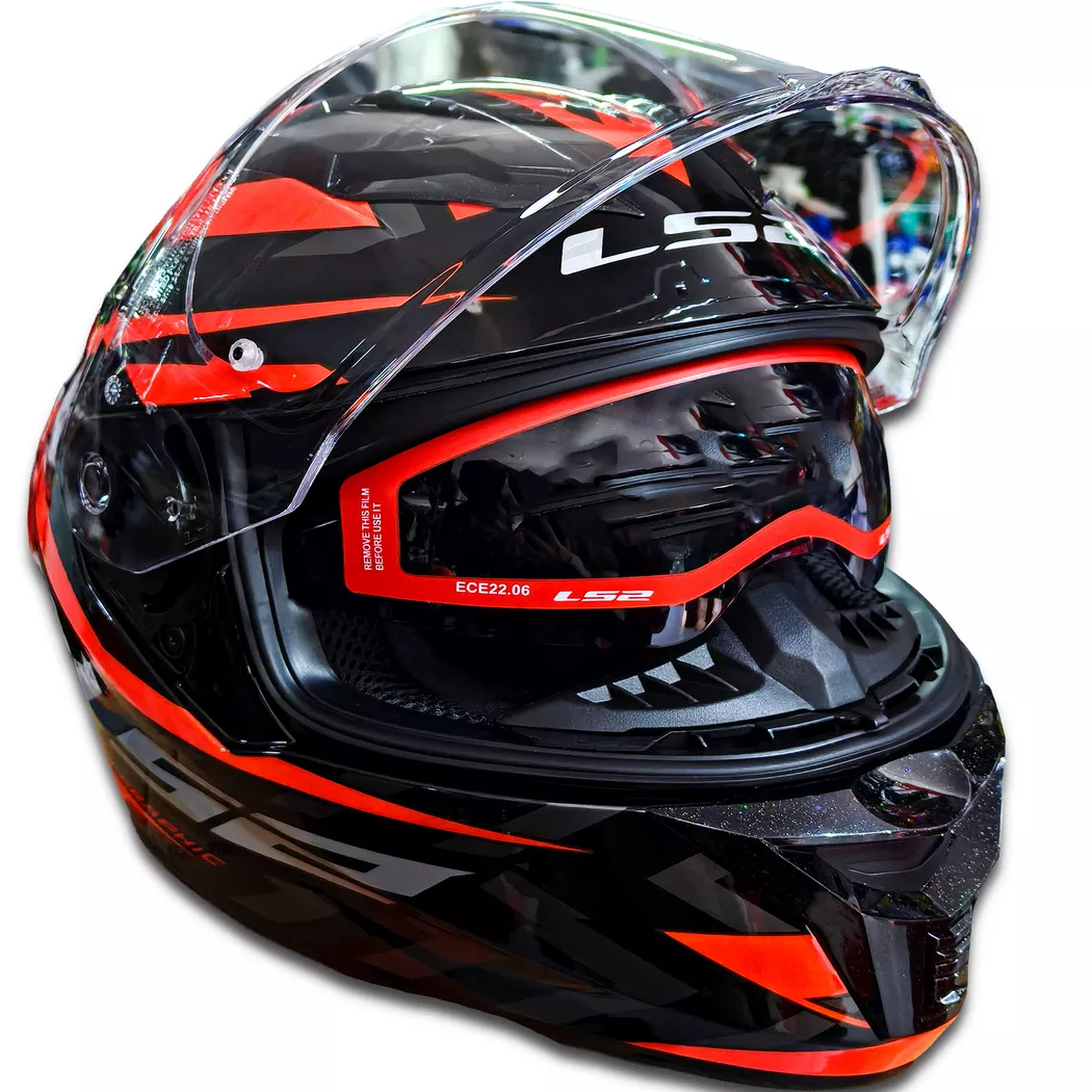 Casco Ls2 806 Fusion Aere - Rojo/Negro - Imagen 7