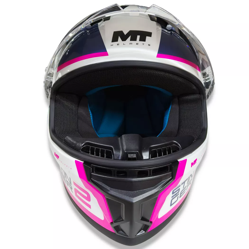 Casco MT STINGER 2 Core - Rosa/Blanco - Imagen 3