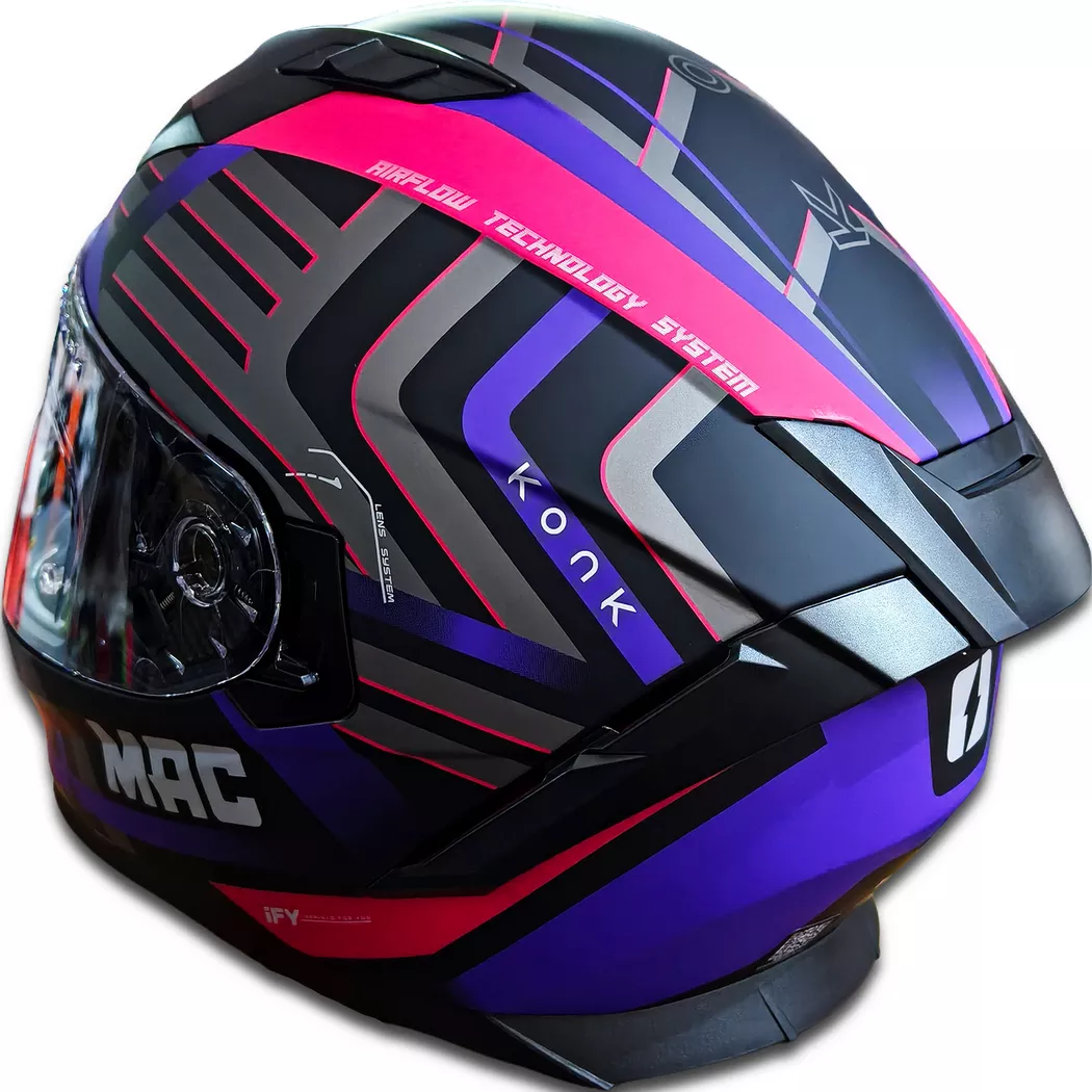 Casco Mac Force Konk - Violeta/Gris - Imagen 3