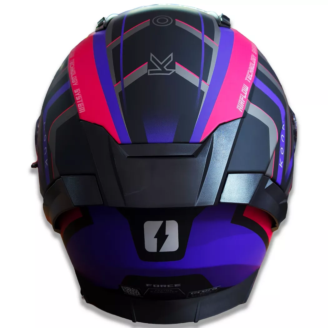 Casco Mac Force Konk - Violeta/Gris - Imagen 4